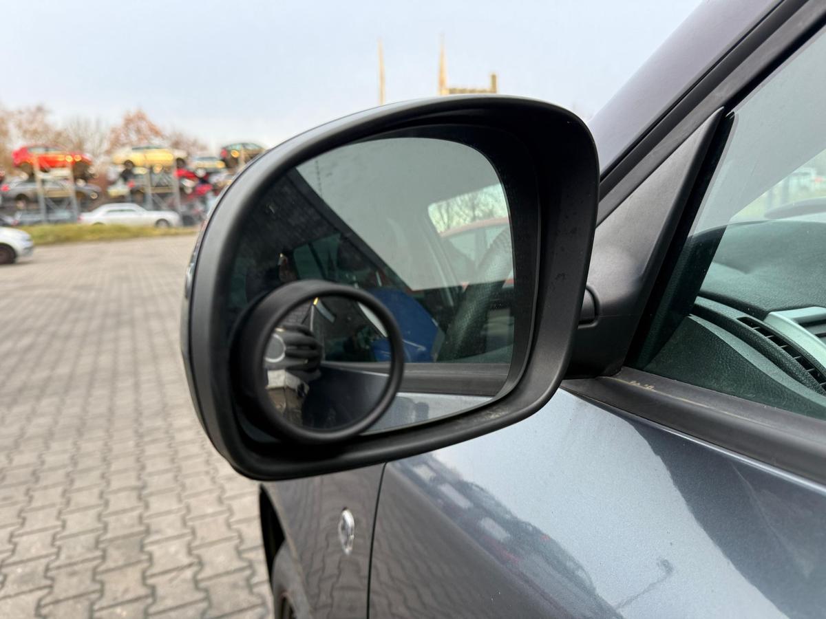 Skoda Fabia 2 5J original Au&szlig;enspiegel links elektrisch LF8J Anthrazitgrau BJ09